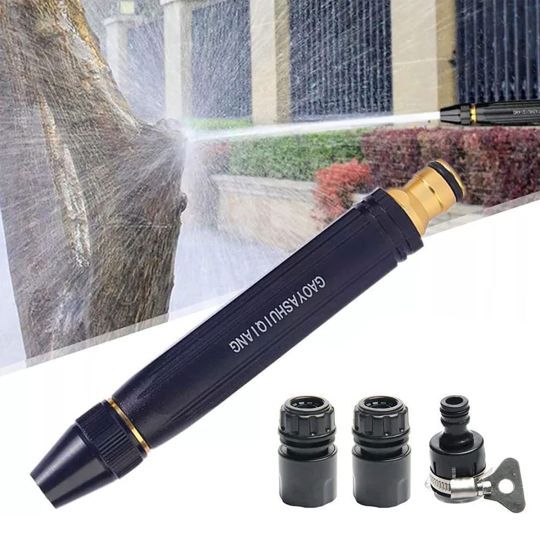 High Pressure Adjustable Copper Water Nozzle - Free Delivery