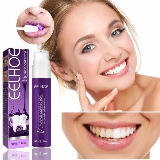 Purple  Plaque Stain Removal Toothpaste Oral Fresh Tooth Care