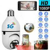 Bulb Surveillance Camera Night Vision Wireless 360° Wifi IP PTZ Outdoor Camera