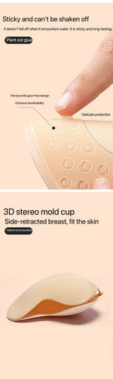 Pack Of 2 Women’s Invisible Silicone Bra – Nubra, Secure & Comfortable